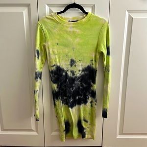 Tie-dye, tight, mini dress T-shirt/dress